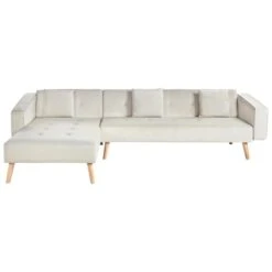 VADSO - Hoekslaapbank - Lichtbeige - Rechterzijde - Fluweel 13 VADSO - Hoekslaapbank - Lichtbeige - Rechterzijde - Fluweel -Leenbakker Winkel 9b555e71f9f1421aaa76530865f74275