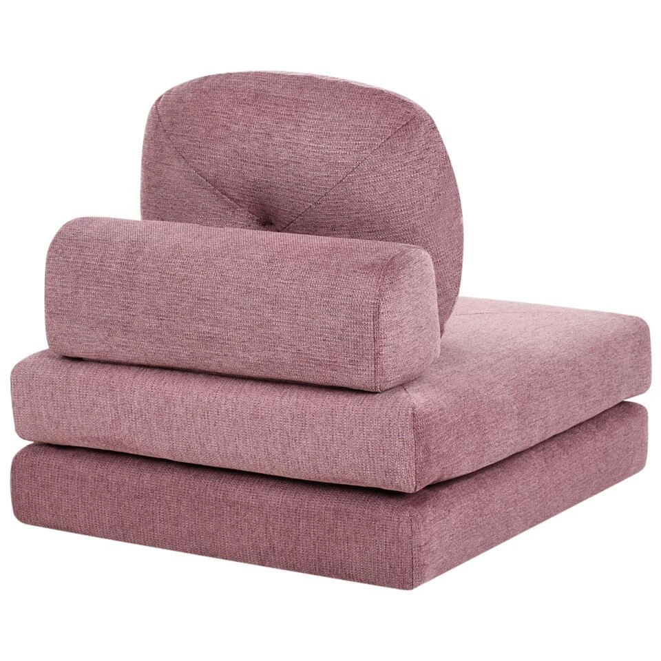 OLDEN - Slaapbank - Roze - Stof 6 OLDEN - Slaapbank - Roze - Stof - Afbeelding 6