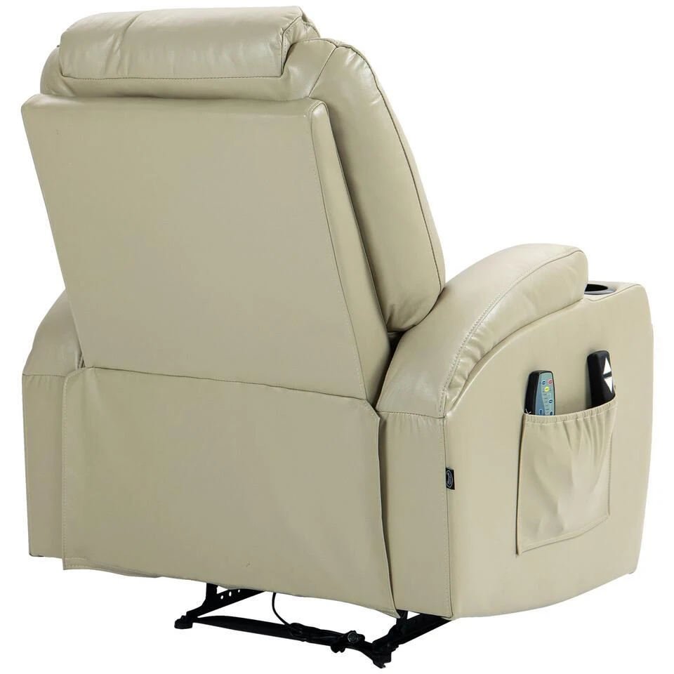 CLP Fauteuil Hepler Zwart Frame - Kunstleer - Creme 5 CLP Fauteuil Hepler Zwart Frame - Kunstleer - Creme - Afbeelding 5