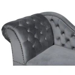 NIMES - Chaise Longue - Grijs - Linkerzijde - Fluweel -Leenbakker Winkel 9e5d73b8ef05431680ef7cf2c19ec21e