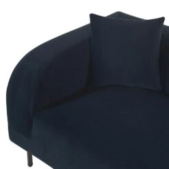 LE CRAU - Chaise Longue - Blauw - Linkerzijde - Fluweel -Leenbakker Winkel 9ebefd8afc36400ebfe45e7fdb991eac