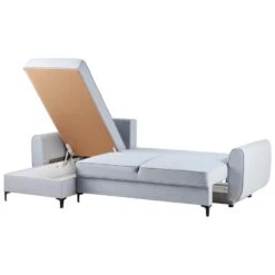 SIMRIS - Hoekslaapbank - Blauw - Rechtszijdig - Polyester -Leenbakker Winkel 9f9aabb4b826414e836672132d66b649