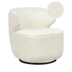 MOLLEBY - Fauteuil - Off-white - Bouclé -Leenbakker Winkel a23ef47cd7024f998d34a34ebb7a49c8