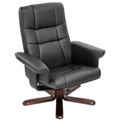 Tectake TV-fauteuil Met Krukje Model I, Zwart/bruin -Leenbakker Winkel a2ade3b8fa614c05a58f139df4b3cb8d