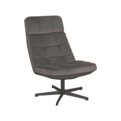 LABEL51 Fauteuil Alvar - Antraciet - Cosmo - 57x53x83 Cm -Leenbakker Winkel a2f4d9d73f9e4b4484bd6defae059482