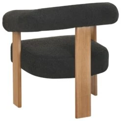 ILBRO - Fauteuil - Zwart/Donkerbruin - Bouclé -Leenbakker Winkel a3248018c2b543e6b14601a5ace4bd01