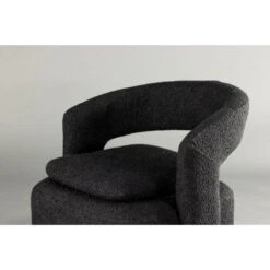 Svea - Teno Draaibare Fauteuil - Boucle - Zwart -Leenbakker Winkel a4448530224149109b7a7a3e8fa9a024