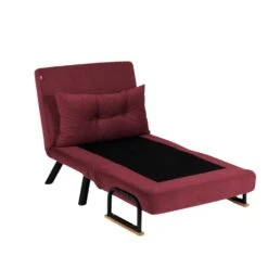 CALICOSY - Slaapfauteuil SANDO - Bordeaux - 41x67x50 Cm -Leenbakker Winkel a7dd1598f3424030a83fcab60d25abfa