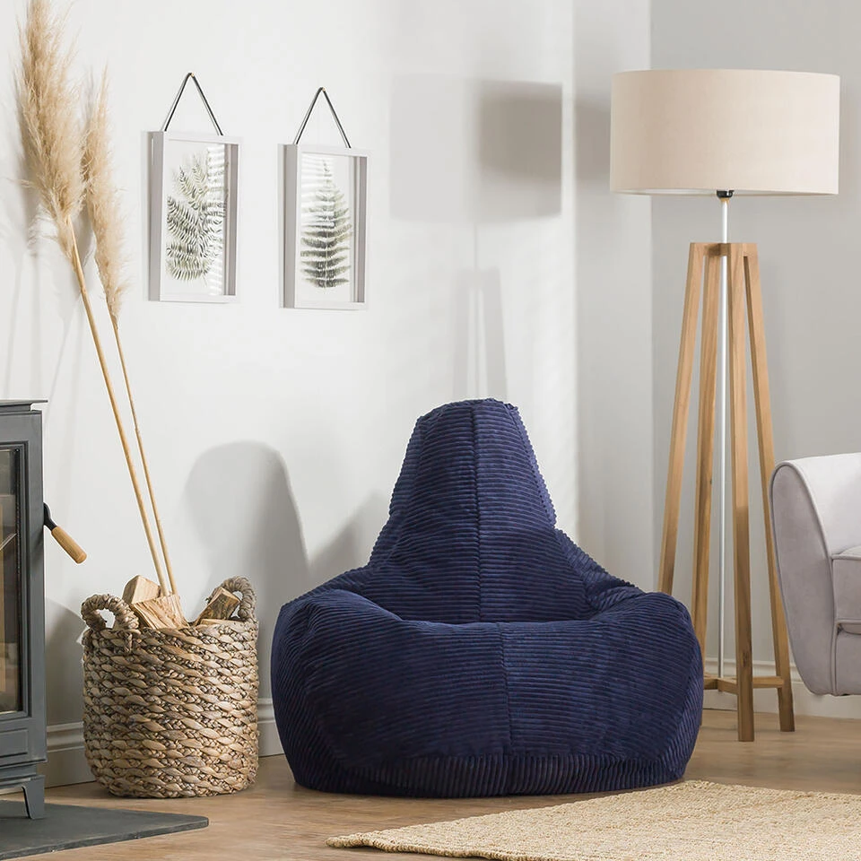 Icon Zitzak Dalton - Corduroy Zitzak Volwassenen - Marineblauw 2 Icon Zitzak Dalton - Corduroy Zitzak Volwassenen - Marineblauw - Afbeelding 2