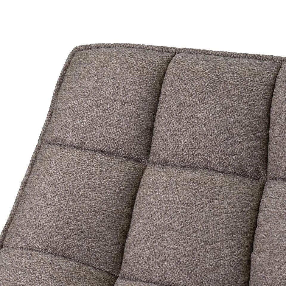 Draaifauteuil Stof/Textiel - Taupe - 86x74x84cm - Mattis 5 Draaifauteuil Stof/Textiel - Taupe - 86x74x84cm - Mattis - Afbeelding 5