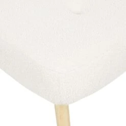 VEJLE II- Fauteuil Met Hocker - Wit - Bouclé -Leenbakker Winkel a982993b2b504dc9b29fc94cec5bc863