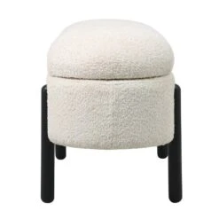 Opbergbank Stof Beige - Met Opbergruimte - 108x41x48cm - Vieve -Leenbakker Winkel a9e5f7fdef384ec1ae7472f11b26bd77