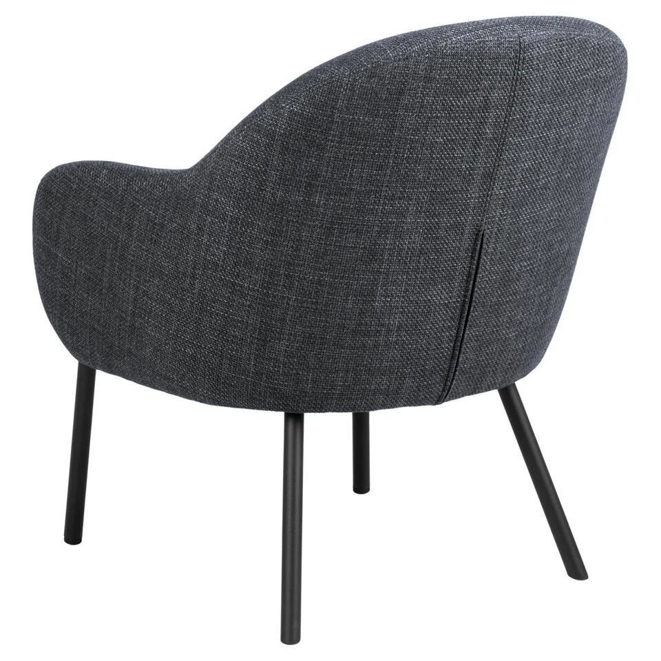 Fauteuil Grijs - Zithoogte 43cm - 70x75x75cm - Rollo 4 Fauteuil Grijs - Zithoogte 43cm - 70x75x75cm - Rollo - Afbeelding 4