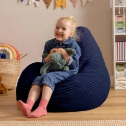 Icon Kinderzitzakken Dalton - Corduroy Zitzak - Marineblauw -Leenbakker Winkel aac5d8e4f0344bbb9bcd77cccd03307b