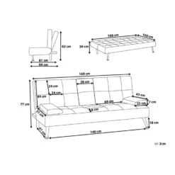 ROXEN - Slaapbank 3-zits - Grijs - Polyester -Leenbakker Winkel ac19407cf1f0421b944cd9f1224e298a