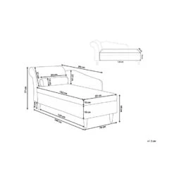 LUIRO - Chaise Longue - Donkergrijs - Linkerzijde - Fluweel -Leenbakker Winkel ac25ad49a37d46a5bc42cc456657870f 1