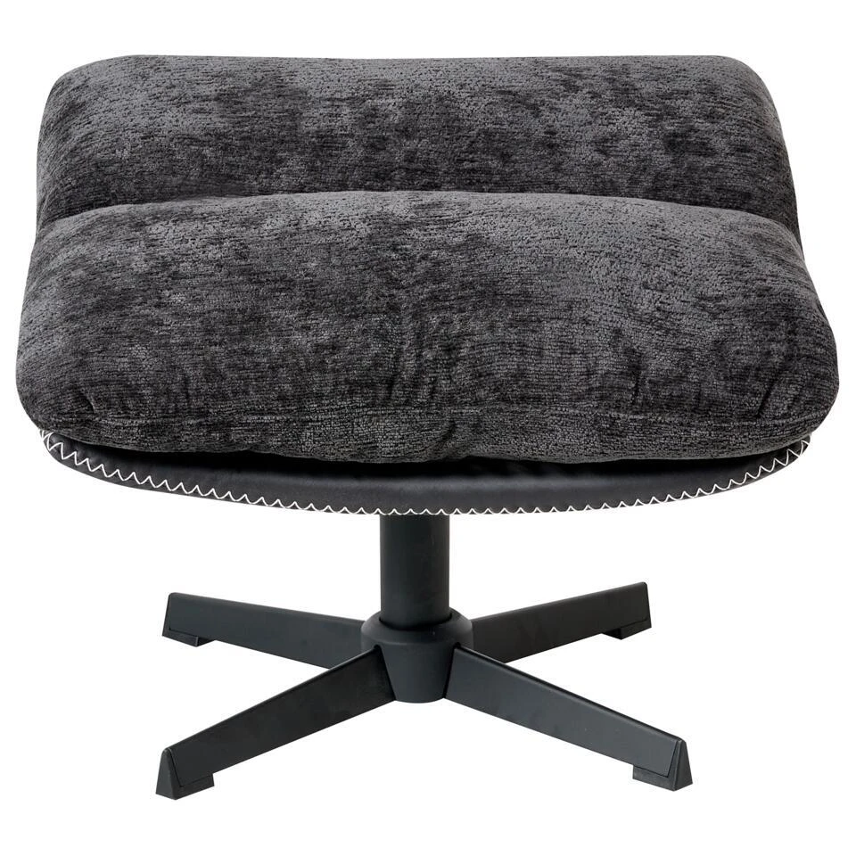 TOVIK - Fauteuil - Zwart - Stof 10 TOVIK - Fauteuil - Zwart - Stof - Afbeelding 10