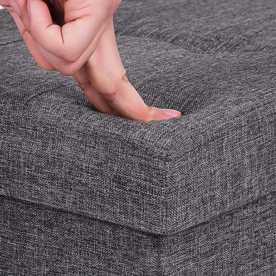 Bobbel Home Opvouwbare Zitbank Lichtgrijs 5 Bobbel Home Opvouwbare Zitbank Lichtgrijs - Afbeelding 5