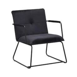 Fauteuil Hailey Velvet Zwart - Stof - Groen -Leenbakker Winkel ae11396cbc41425983c6cddeb0c0e688