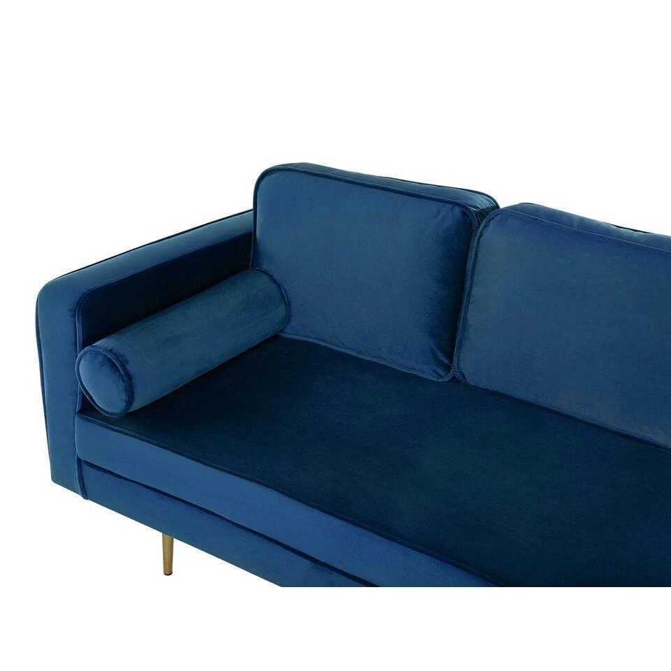 MIRAMAS - Chaise Longue - Blauw - Linkerzijde - Fluweel 6 MIRAMAS - Chaise Longue - Blauw - Linkerzijde - Fluweel - Afbeelding 6