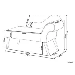 BIARRITZ - Chaise Longue - Groen - Rechterzijde - Fluweel -Leenbakker Winkel b3d0876c594d4f0cb14b90e64c4582a6