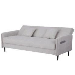 Slaapbank 3-Zits - Stof Beige - Zithoogte 47cm - 200x85x87cm - Torvi -Leenbakker Winkel b4c4bb20de7341d287259e524efa176f