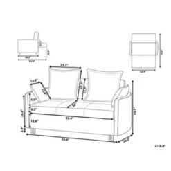 HOVIN - Slaapbank 2-zits - Lichtgrijs - Polyester -Leenbakker Winkel b4f537a0e595469ba7e6a07d6539fb90