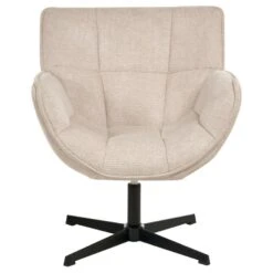 AUMA - Fauteuil - Beige - Polyester -Leenbakker Winkel b55f3f701f3443d389e6a52a0de25c93
