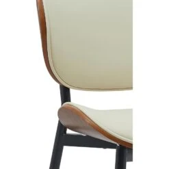 CLP Eetkamerstoel Enid Kunstleer - Walnoot/creme -Leenbakker Winkel b5fdd4fdd81d49f280f9ade6240361d9
