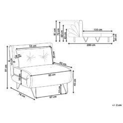 Beliani Eenpersoonsbank - VESTFOLD Blauw Fluweel -Leenbakker Winkel b8acce735caa4f649eb7b97f7417a1c6