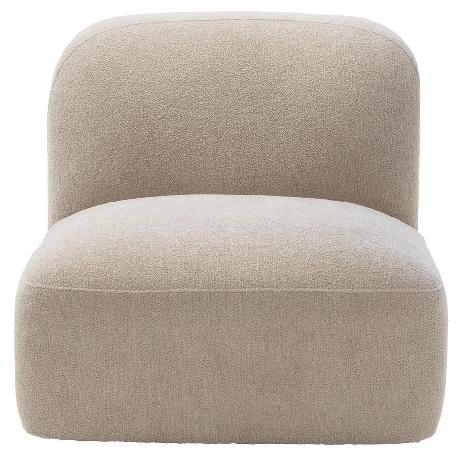 Loveseat Stof Taupe - Zitbreedte 76cm - 76x106x75cm - Mary 3 Loveseat Stof Taupe - Zitbreedte 76cm - 76x106x75cm - Mary - Afbeelding 3