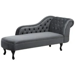 NIMES - Chaise Longue - Grijs - Rechterzijde - Fluweel -Leenbakker Winkel bcd80dba56554a0a9394cf9a99c688d1