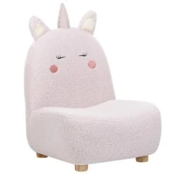 LULEA - Kinderstoel - Roze - Nepbont -Leenbakker Winkel bd94cb44022341e6b18e82df13ed9d29