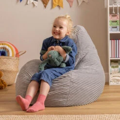 Icon Kinderzitzakken Dalton - Corduroy Zitzak - Grijs -Leenbakker Winkel bf5799a9e1924c97979dd8b10315bc08