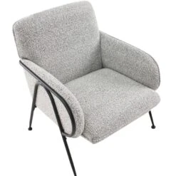 TRYSNES - Fauteuil - Zwart/Wit - Polyester -Leenbakker Winkel bfcb6871b58e487fa5672ec06af452ae