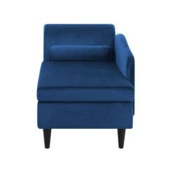 LUIRO - Chaise Longue - Blauw - Linkerzijde - Fluweel -Leenbakker Winkel c285e60f66694f309570b48dbaa17c88
