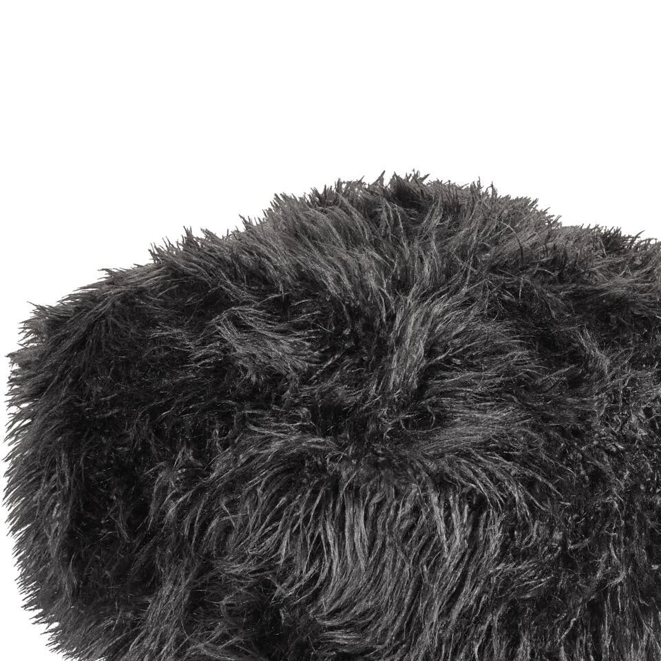 MUKKI - Poef - Zwart - Polyester 5 MUKKI - Poef - Zwart - Polyester - Afbeelding 5