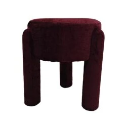 Poef Burgundy Stof - 44x44x42cm - Yara -Leenbakker Winkel c3cdb3a55bb646e5a158b157de5f30ac