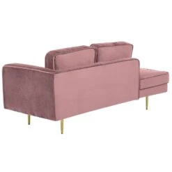 MIRAMAS - Chaise Longue - Roze - Rechterzijde - Fluweel -Leenbakker Winkel c49d855a8585489389dcde0d5e453c69