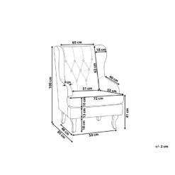 Beliani Oorfauteuil ALTA - Groen Fluweel 6 Beliani Oorfauteuil ALTA - Groen Fluweel -Leenbakker Winkel c613c8286ff74cb9a702831023c75fff 1