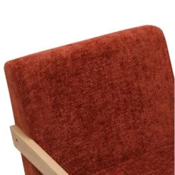 Fauteuil Van Massief Hout En Stof Terracotta -Leenbakker Winkel c628da989b734e5a93629166f96787aa