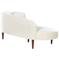 CHAUMONT - Chaise Longue - Crème - Rechterzijde - Fluweel -Leenbakker Winkel c732a318963b45bf8380ee845d4a6eb6
