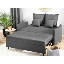 Beliani Slaapbank - HOVIN Grijs Polyester 6 Beliani Slaapbank - HOVIN Grijs Polyester -Leenbakker Winkel c7a22920707d4d0bb070e68230557950