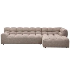 WOOOD Allure Chaise Longue Bank - Polyester - Bruin Melange-79x324x165 -Leenbakker Winkel c880939987144f5a958eeb202c707f73