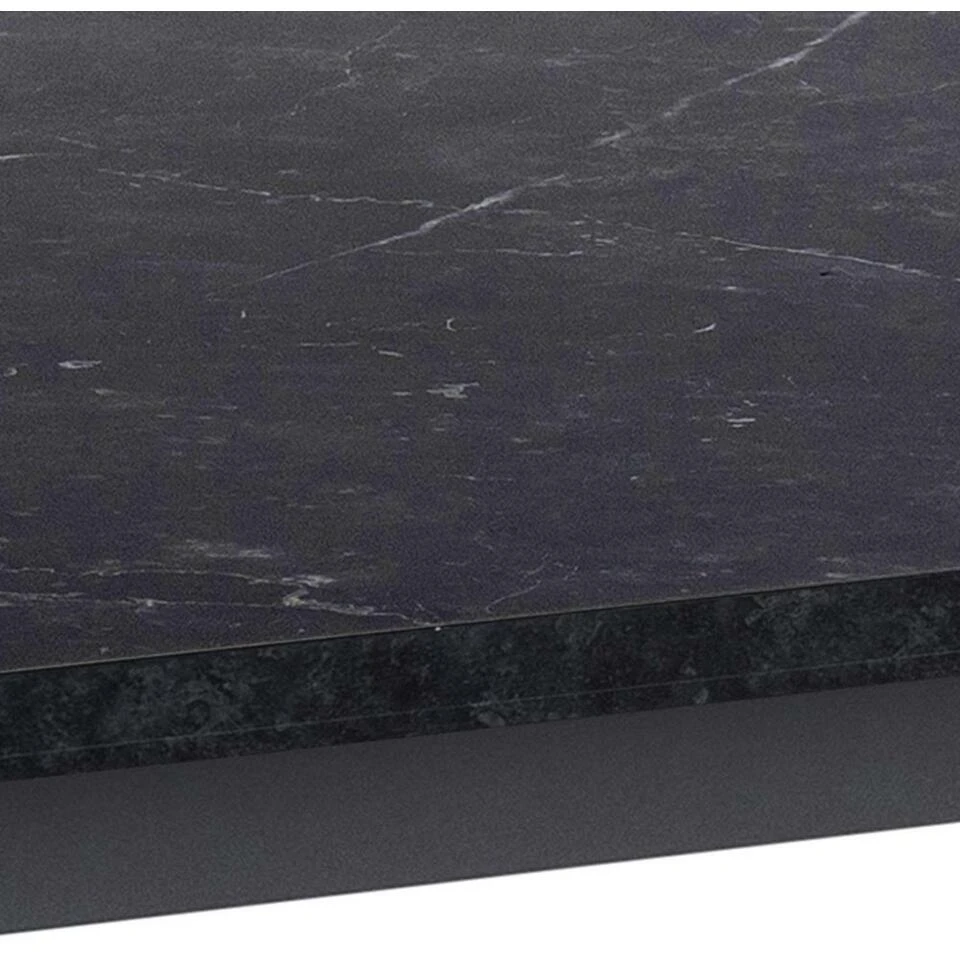 Sohome Eettafel Sheetal - 160 X 90cm - Zwart Marmerlook 4 Sohome Eettafel Sheetal - 160 X 90cm - Zwart Marmerlook - Afbeelding 4