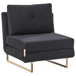 JERSLEV - 1-zits Slaapbank - Zwart - Polyester -Leenbakker Winkel c920ac86e162498f9d7c7e5027c411a4