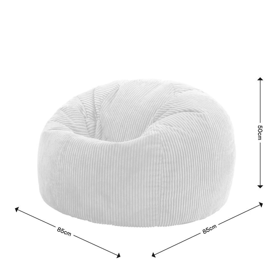 Icon Zitzak Kingston - Corduroy Zitzak Volwassenen - Beige 4 Icon Zitzak Kingston - Corduroy Zitzak Volwassenen - Beige - Afbeelding 4