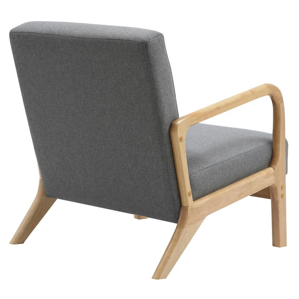 CLP Fauteuil Hibbing Natura Frame - Hout - Licht Grijs 5 CLP Fauteuil Hibbing Natura Frame - Hout - Licht Grijs - Afbeelding 5