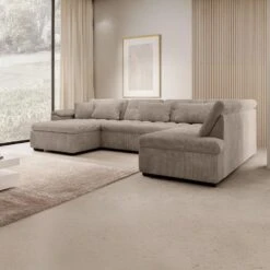 Meubella - Hoekbank Nicoreta - Bruin Ribstof - Links 8 Meubella - Hoekbank Nicoreta - Bruin Ribstof - Links -Leenbakker Winkel cb143ad746f34cddad8993231e11b12f