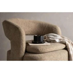 Svea - Teno Draaibare Fauteuil - Boucle - Beige -Leenbakker Winkel cb8e8fa29bd547aabc69f0382c3d5fc6